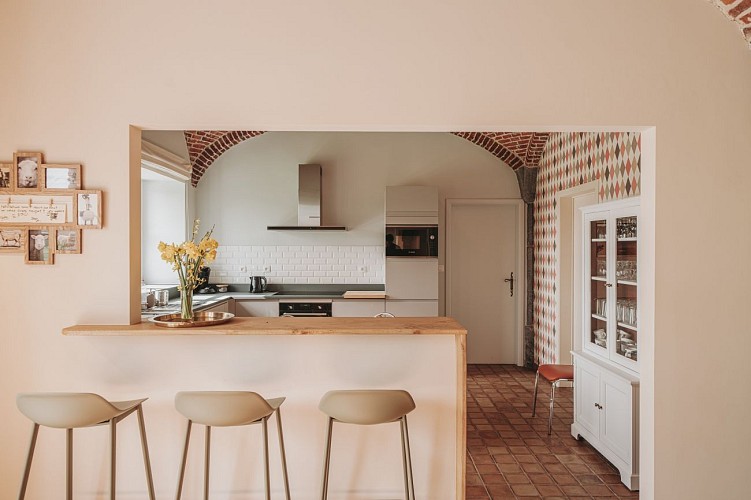 Küche des Hauses "La Bergerie" in Clermont