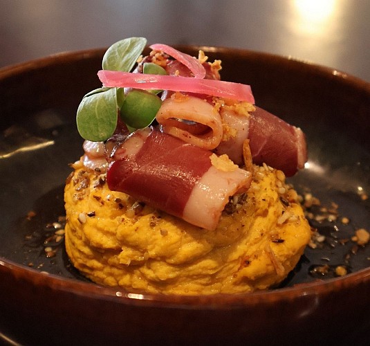 Restaurant Les Pyrénées - Pau - purée et jambon cuit