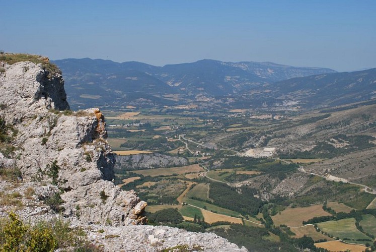 Le Rosanais depuis la crête