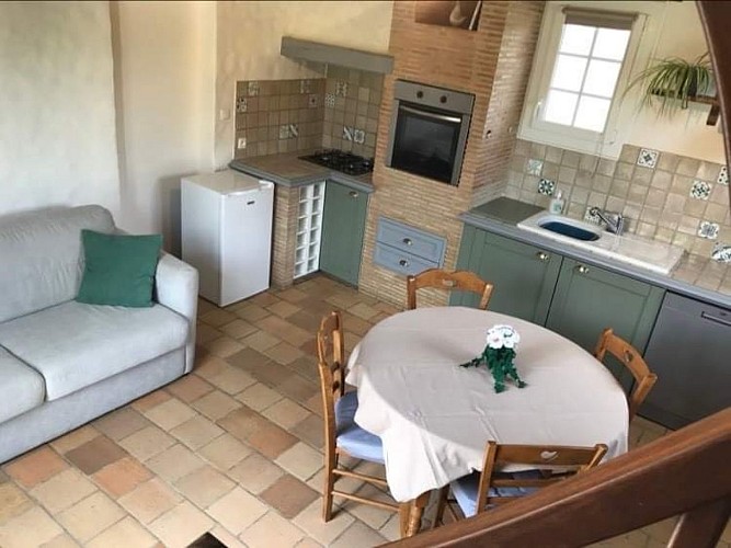 Vue depuis les escaliers