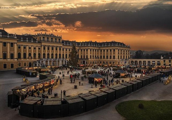 Soirée au Château de Schönbrunn : Concert de musique classique à l'Orangerie & dîner au marché de Noël - Vienne