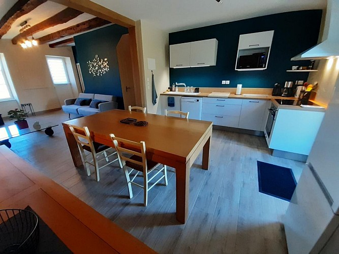 Le gîte à la campagne à Chassagnas sur la commune de La Croisille Sur Briance en Haute-Vienne - cuisine repas_9