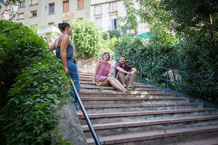 La montée du Crêt de Roc