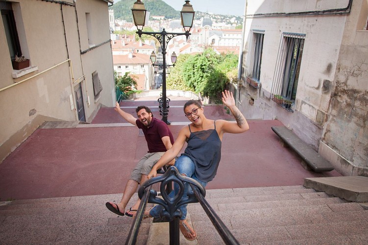 La montée du Crêt de Roc