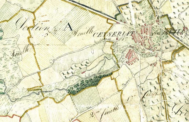 Der Wasserfall von La Vallière, Vallon des Faulx, ENS de l'Ain