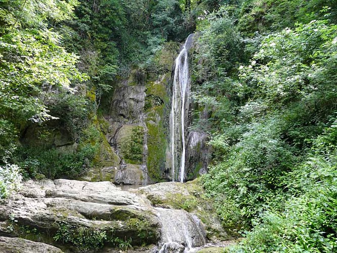 La cascade de la Vallière, Vallon des Faulx, ENS de l'Ain