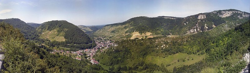 Panorama on the Cerdon village