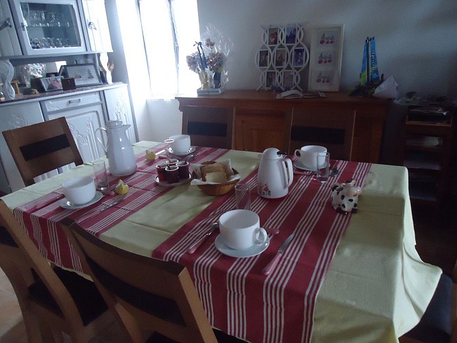 Salle pour petit déjeuner