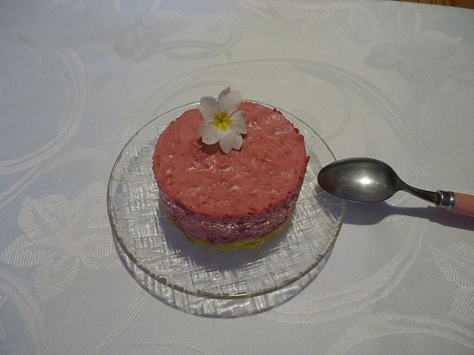 bavarois a la framboise
