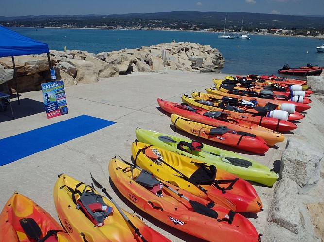 Location de kayaks, stand up paddles, finboards vision et pédalos - Saint Cyr Kayak