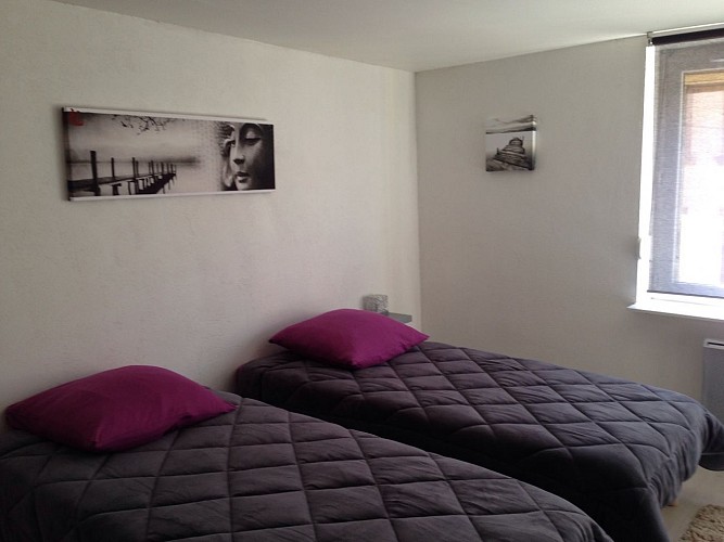 Chambre deux lites simples