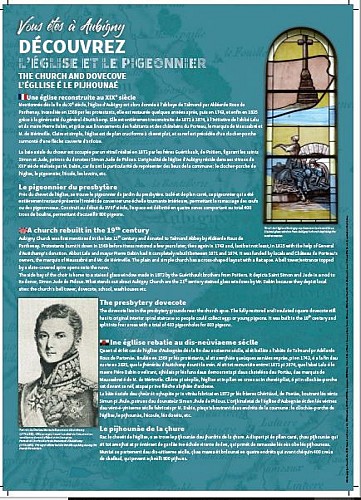 signaletique aubigny pigeonnier eglise