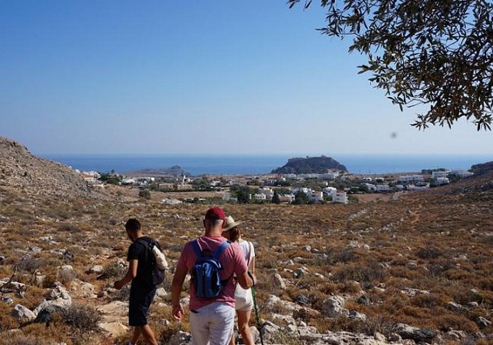 Randonnée guidée vers Lindos et visite de la ville et de l'acropole - Rhodes