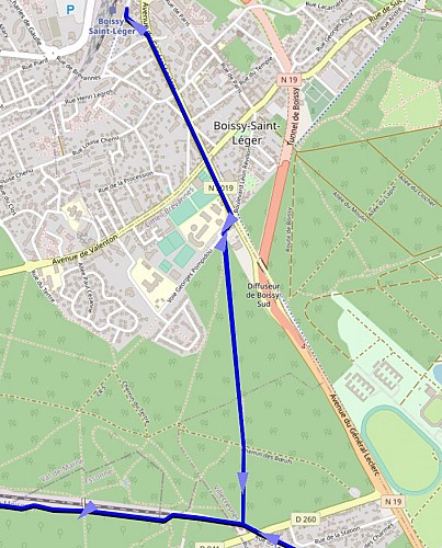 Accès gare RER A Boissy Saint-Léger