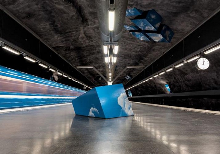 Visite guidée autour de l'art dans le métro de Stockholm - En français