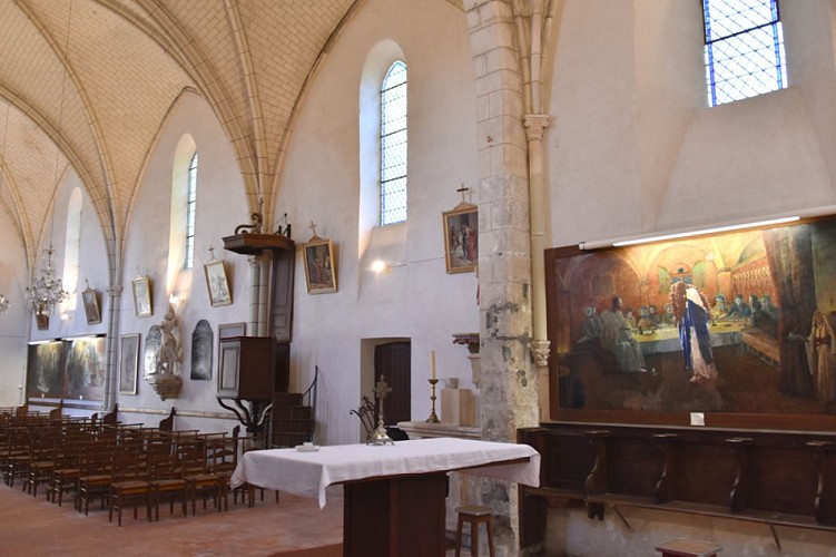 Dammarie en Puisaye - Eglise Marie Madeleine -peinture abbé Gallerand - 6 août 2018 - OT Terres de loire et Canaux - IRémy (16)