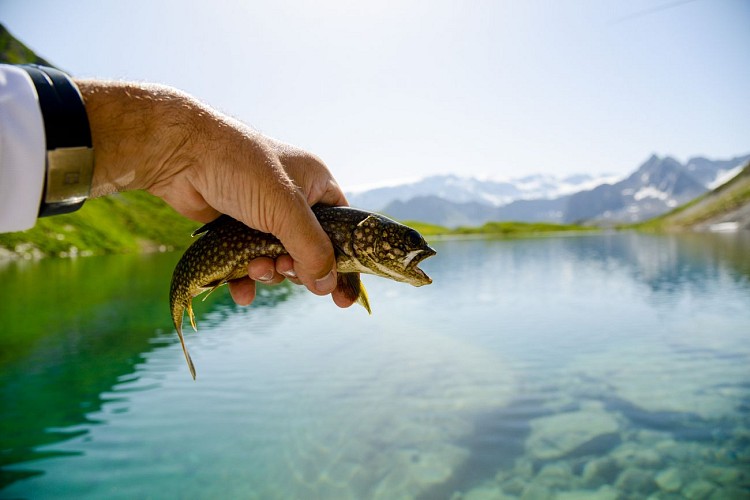 Lac Bleu fishing site