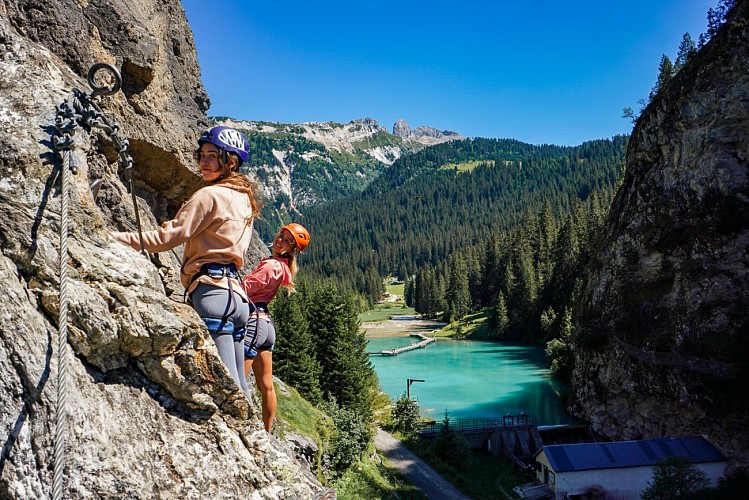 Via ferrata du lac de la Rosière