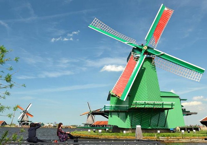 2 en 1 : Excursion aux villages de Volendam, Edam et Zaanse Schans & Croisière sur les canaux d'Amsterdam