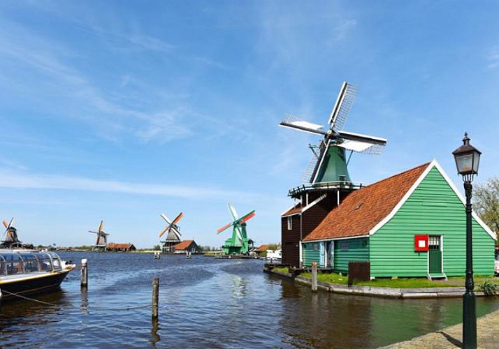 2 en 1 : Excursion aux villages de Volendam, Edam et Zaanse Schans & Croisière sur les canaux d'Amsterdam