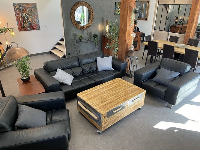 Pièce à vivre - gîte Le Bruaux