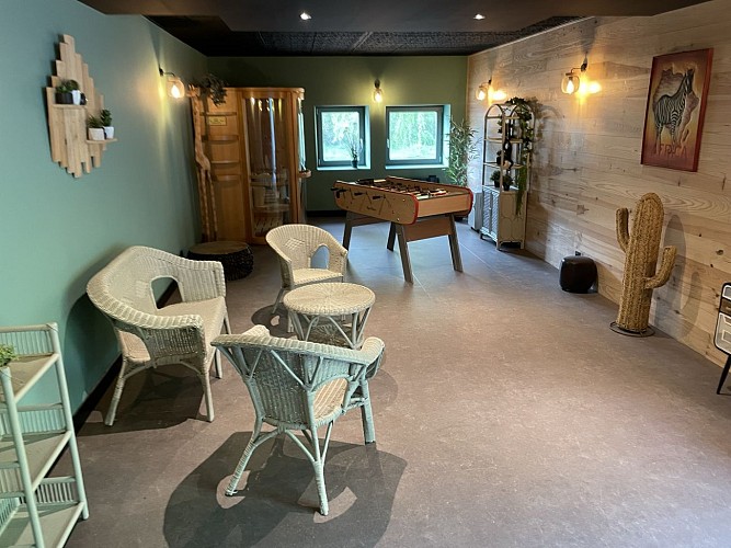 Salle détente - gîte Le Bruaux