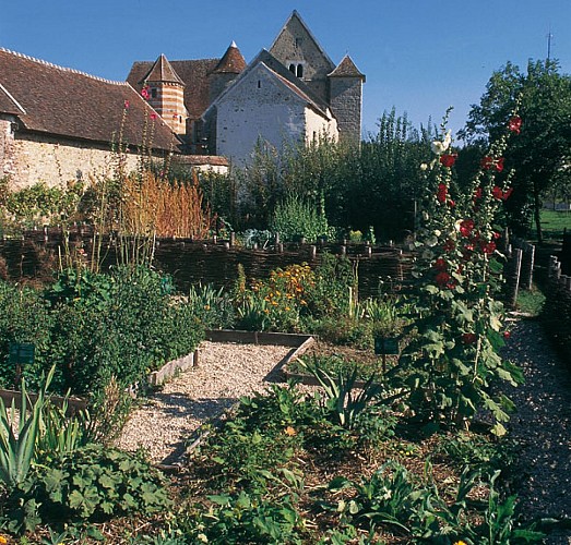 Medieval garden of the knights Templar command post in Coulommiers