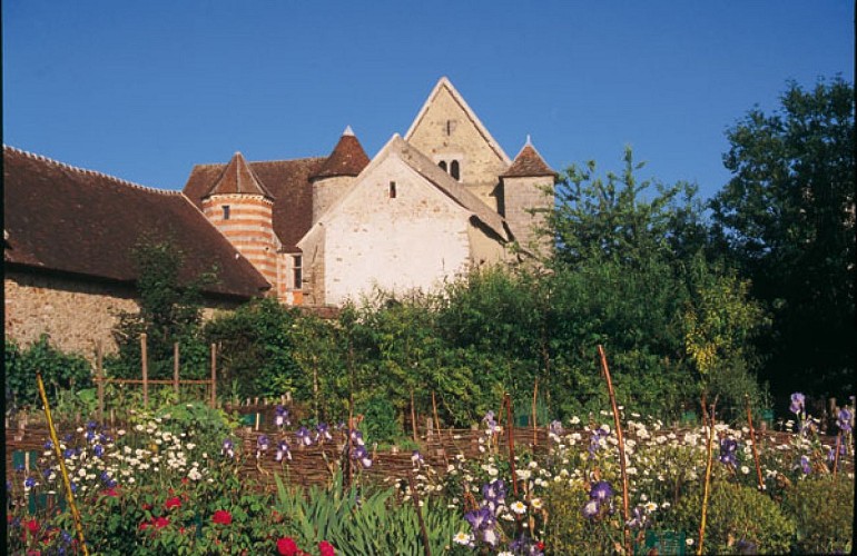 Medieval garden of the knights Templar command post in Coulommiers