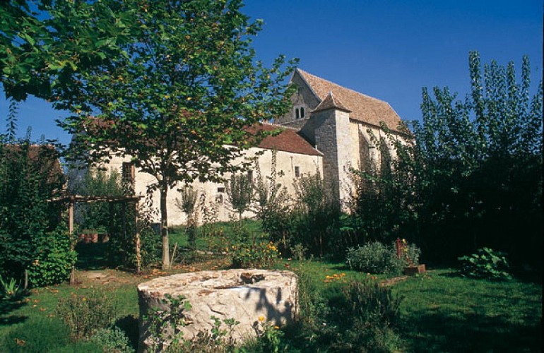 Medieval garden of the knights Templar command post in Coulommiers