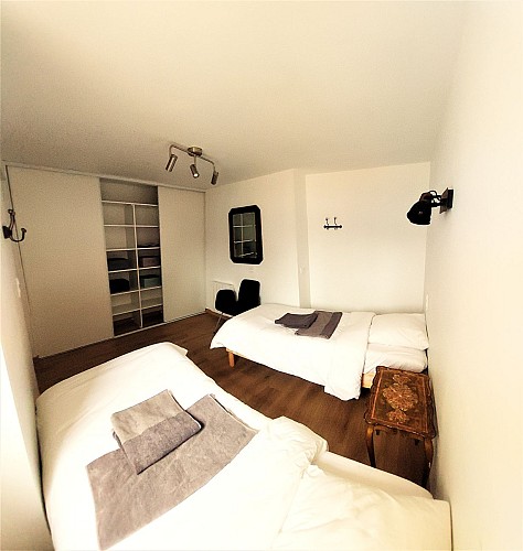 8 chambre l'Aigrette avec 2 lits simples