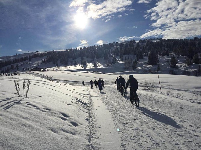 E-Mountainbike im Schnee : das große Abenteuer