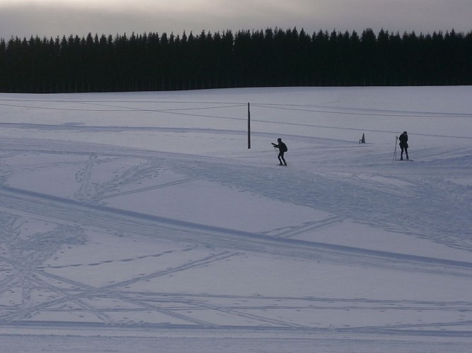 Ski nordique sur le Site de Lachat