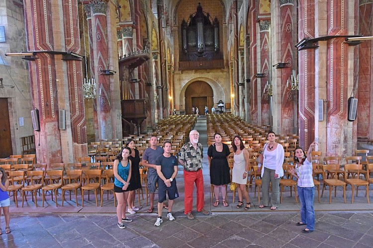 De Abdijkerk Van Saint-Austremoine in Issoire