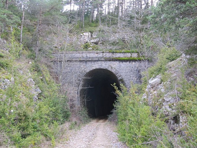 Un des tunnels de Sauclières