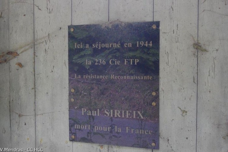 The commemorative plaque