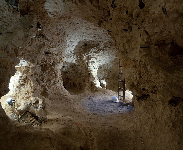 Neolithische vuursteen - mijnen van Spiennes