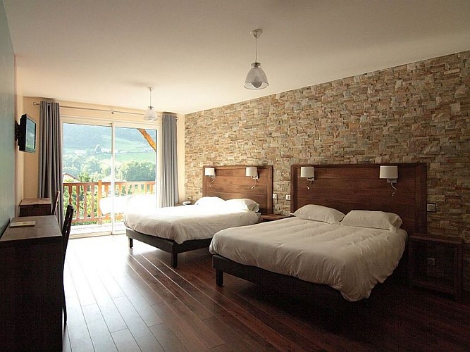 Hôtel Erreguina - chambre familiale les Basques d'Amérique - Banca