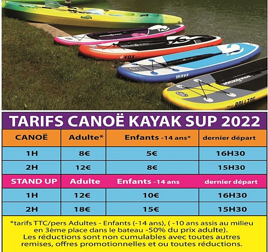 VERSO LESCOUROU tarif canoe Pro-Sports-24 