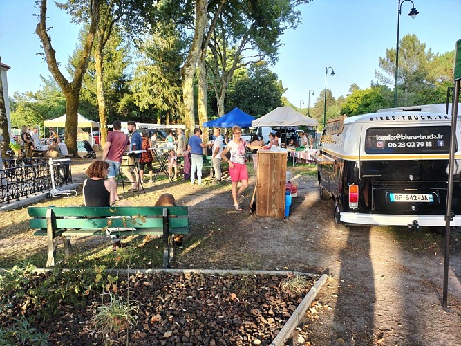 Bières Truck Landes &amp; Gironde 7. Soirée au marché village Taller - BT Landes