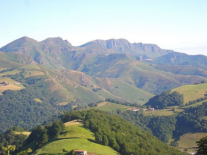 Hotel restaurant Erreguina - vue montagnes - Banca