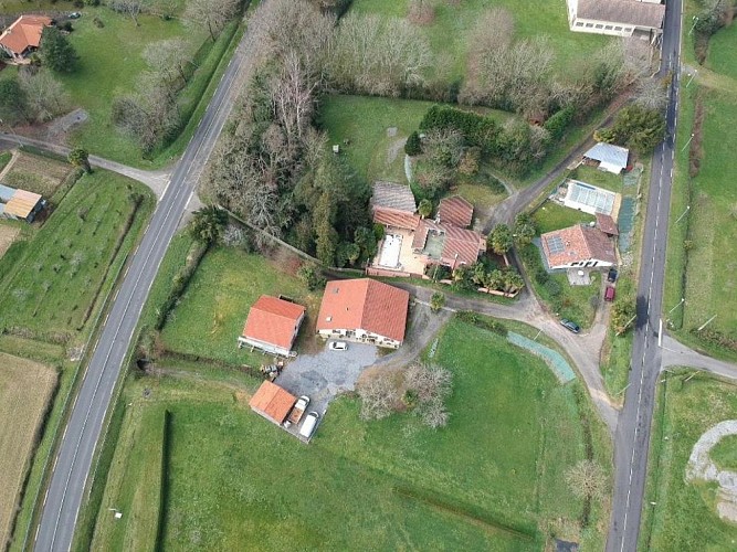 Vue aérienne © Domaine de Grisère