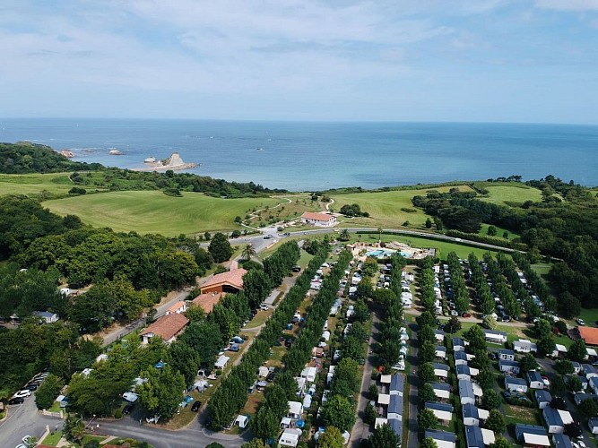 Camping Eskualduna Vue aérienne 2