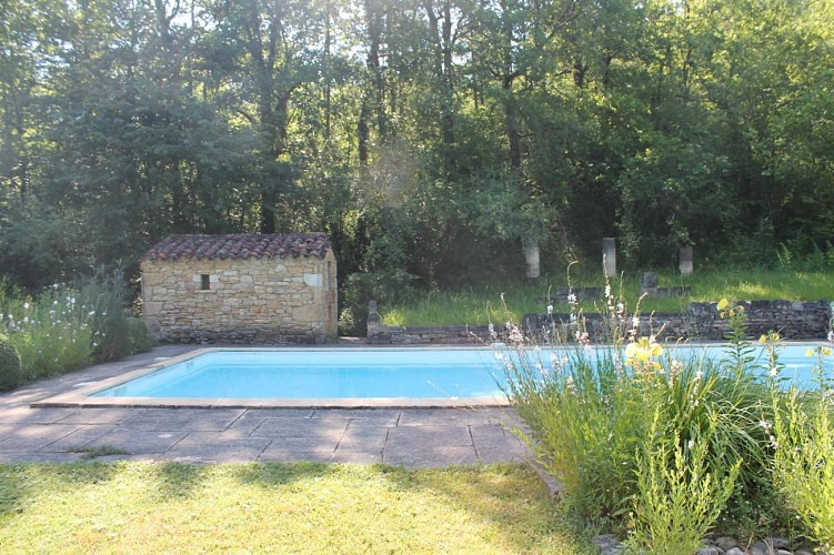 Le Vallon de l'Albarède avec piscine sud de Sarlat