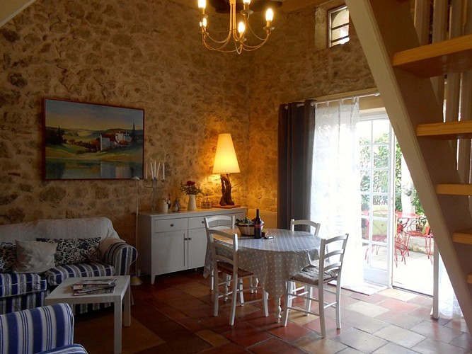 Gîte Bambou - Domaine de la Gazaille - séjour