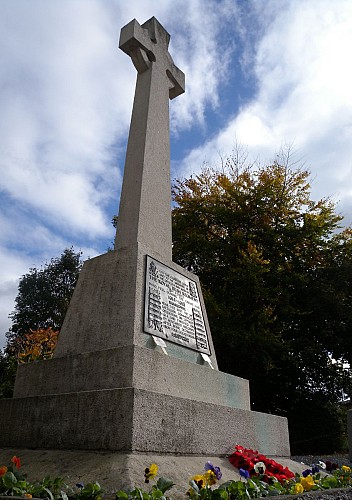 Irish Memorial op het kruispunt La Bascule