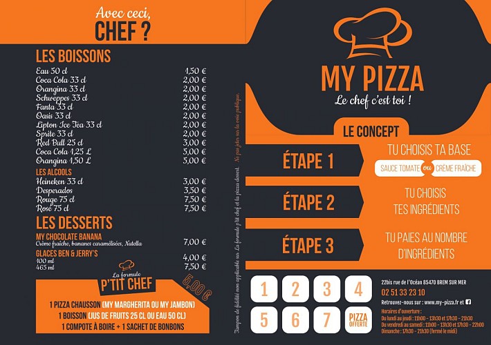 MY PIZZA, LE CHEF C'EST TOI!