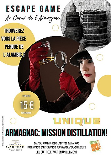 Château Garreau - Escape Game Armagnac mission distillation - 2024