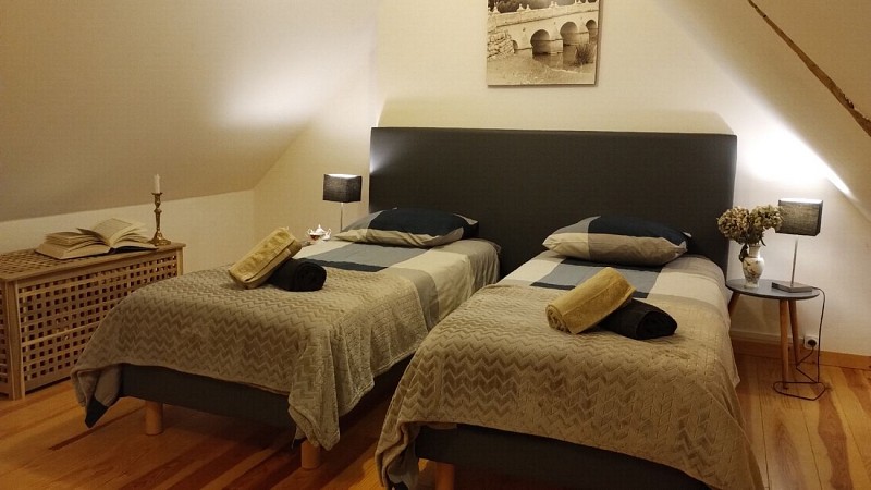 Chambre haut 2 lits séparés