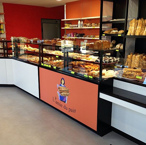 Comptoir de vente de la boulangerie