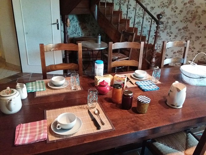 Gîte Labalette petit déjeuner